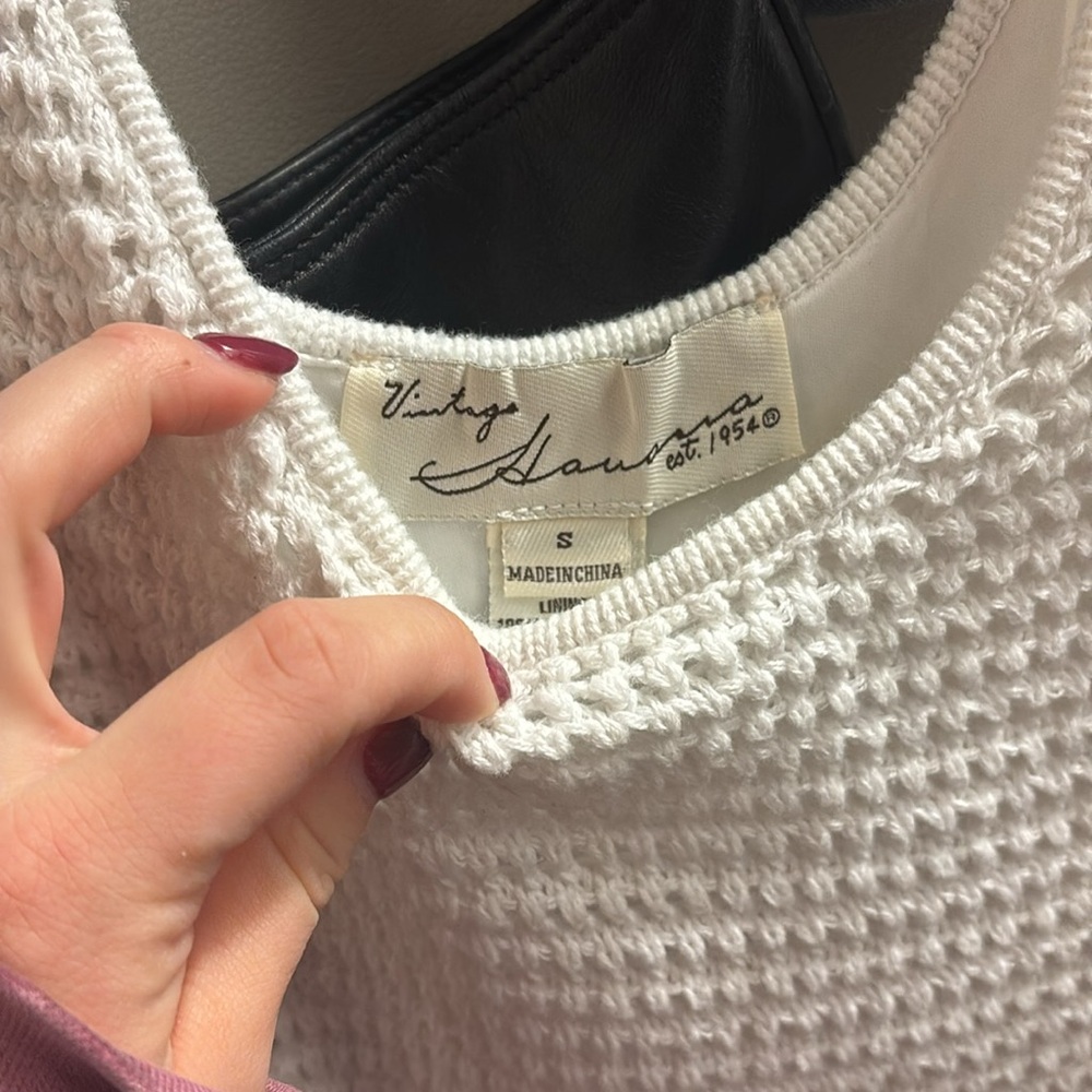 White knit dress - Picture 3 of 9